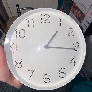 White clock